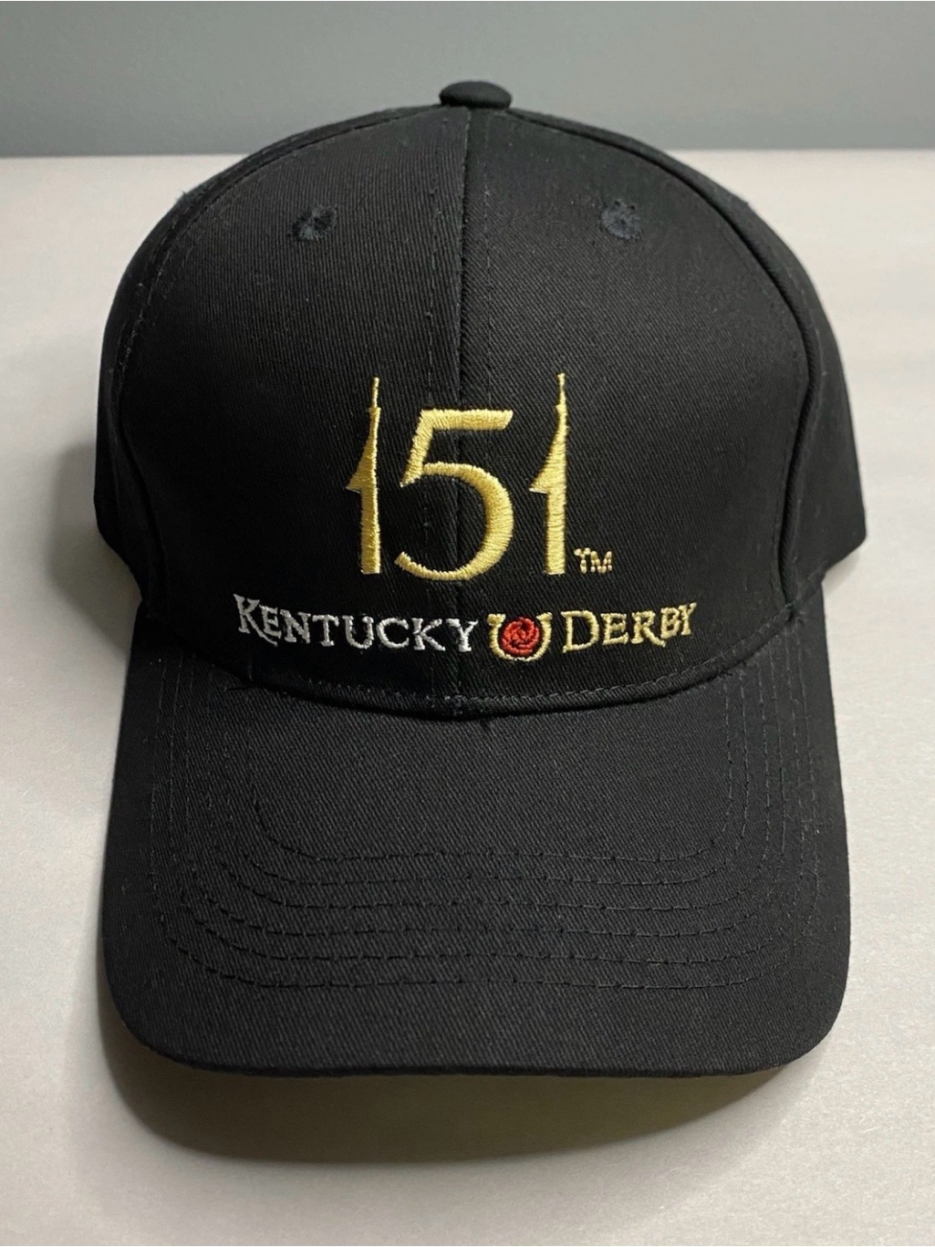 Kentucky Derby Hat 151 Adjustable Hat Cap Black New Nwt Officially Licensed
